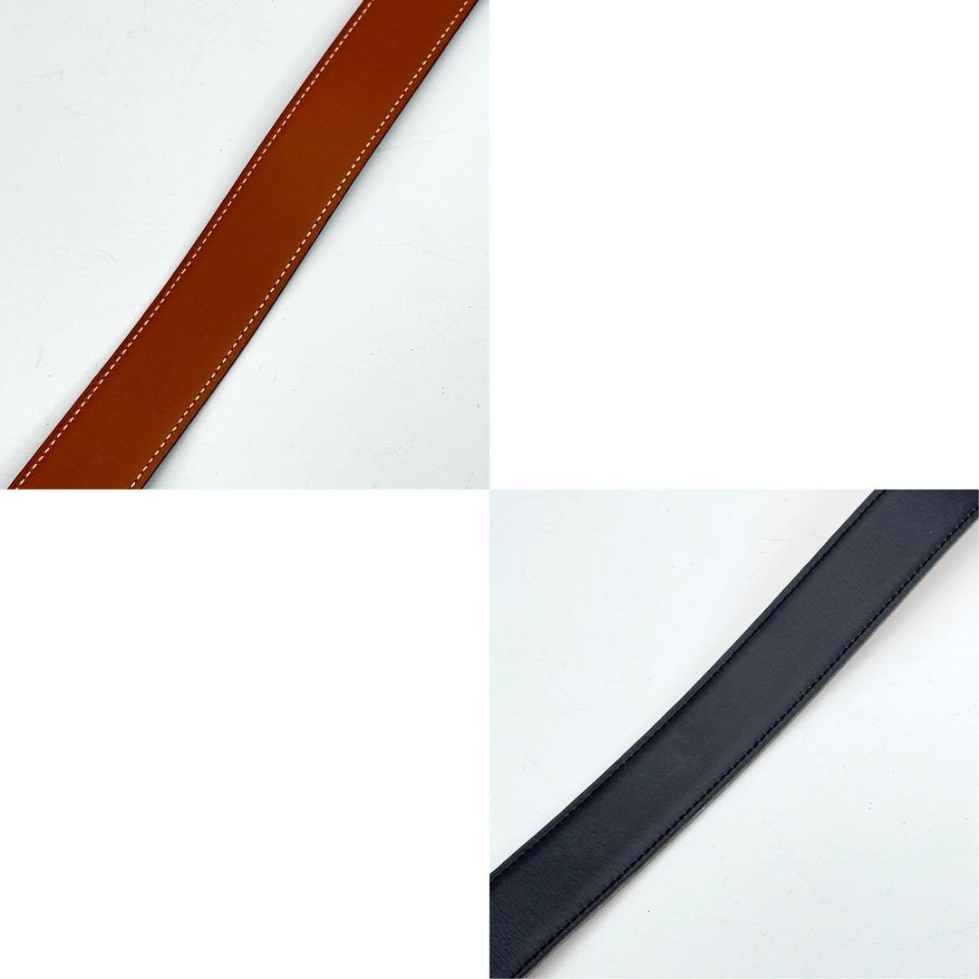 エルメス　Hロゴ　コンスタンス　ベルト　ゴールド　ブラック　ブラウン　レザー