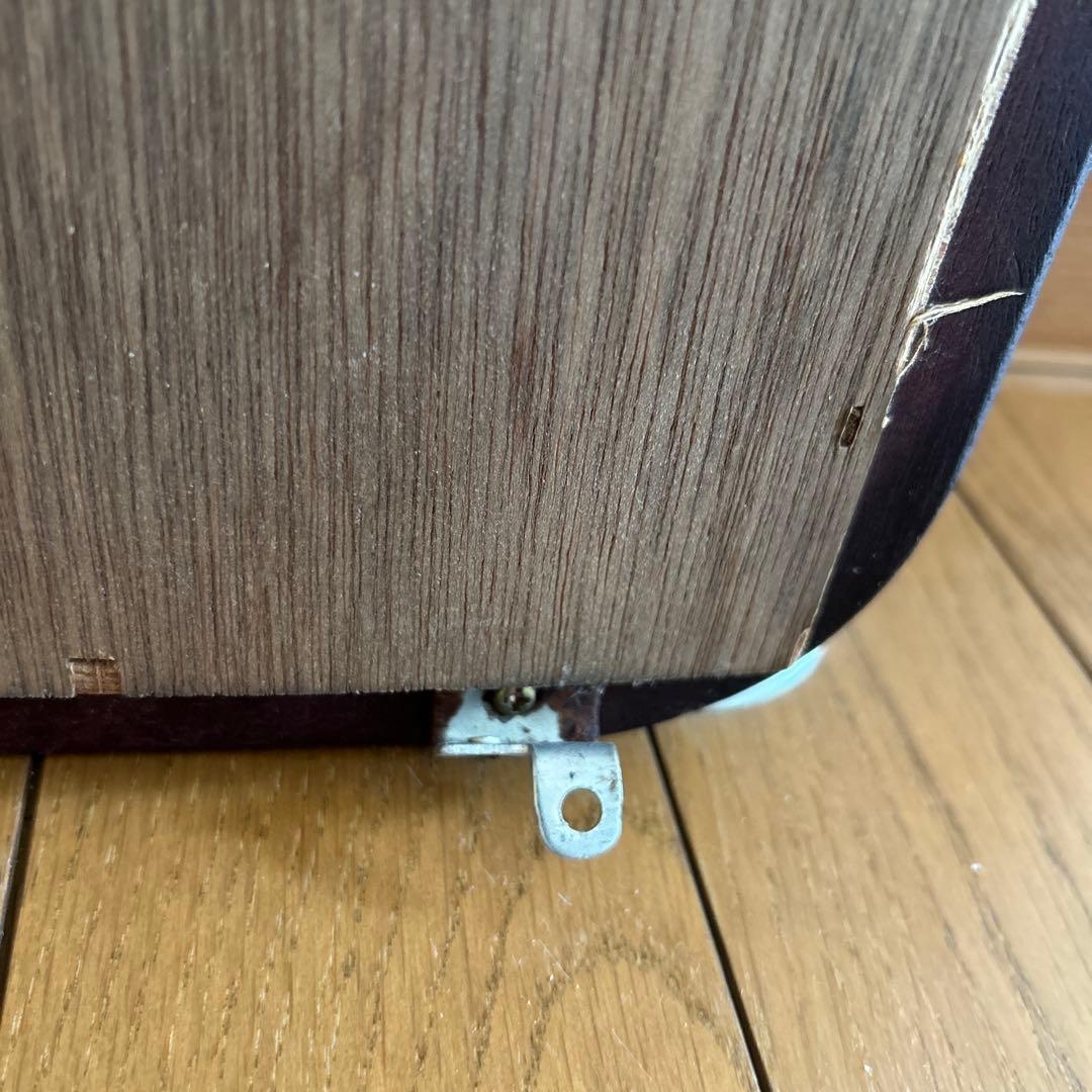 昭和レトロ！ヴィンテージ！　姿見鏡　木製フレーム　日本製　壁掛け金具付き