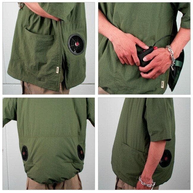 ユニフォーム アウトドア シェルテック エアー L 空調 ファン付