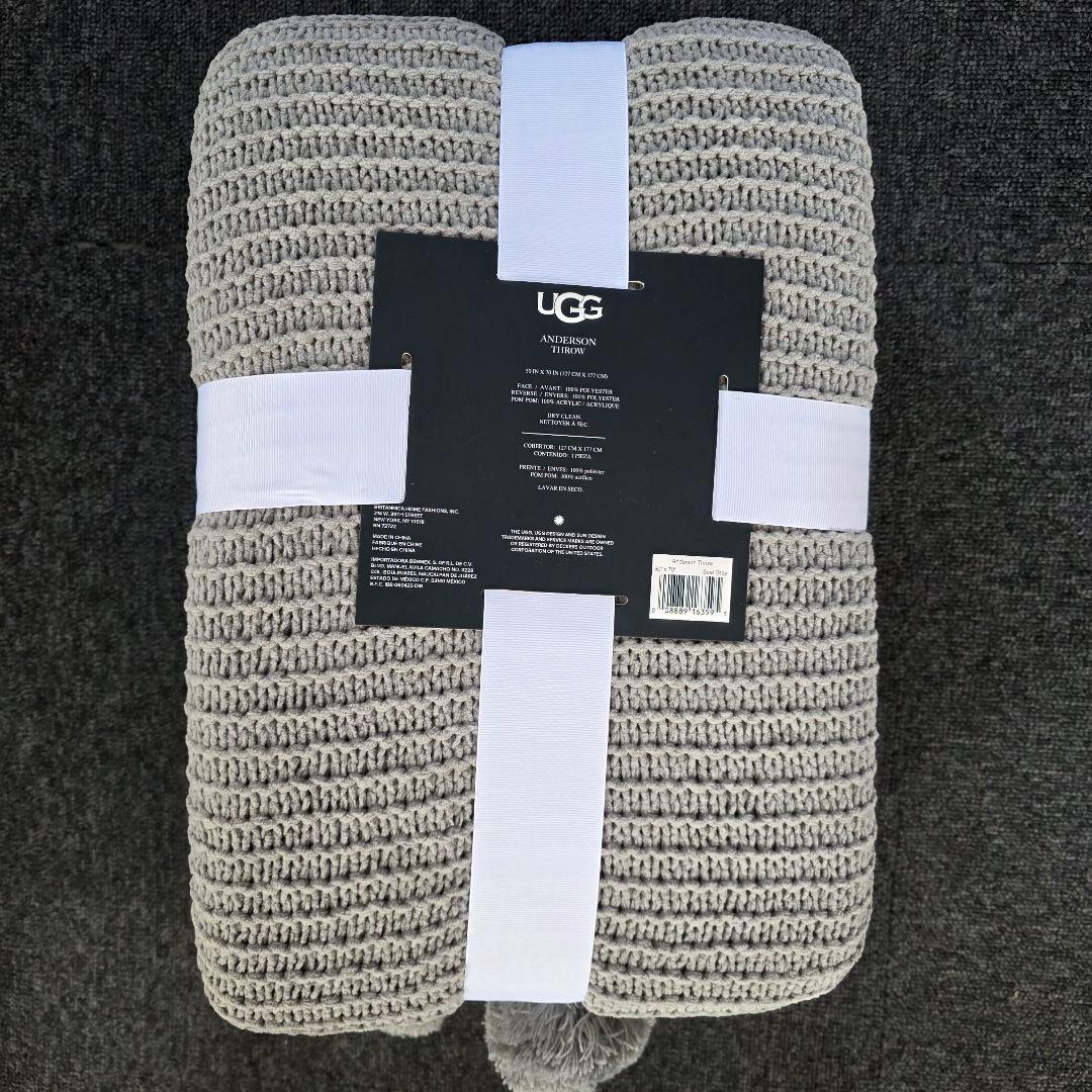 UGG　ブランケット　リバーシブル　グレー