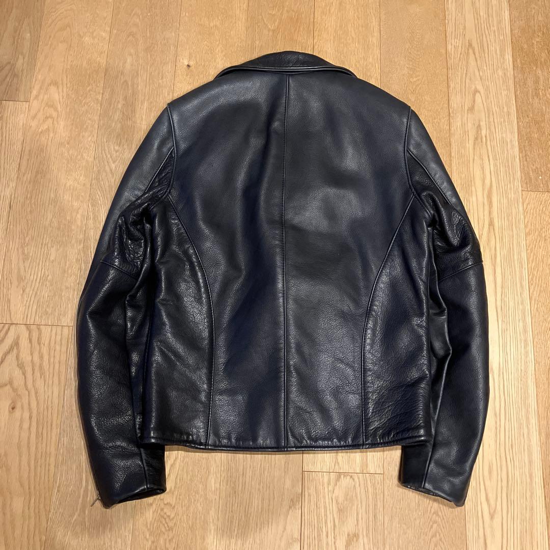 ネイビー ダブルライダーズ バンソン Vanson ボーイズマーケット別注