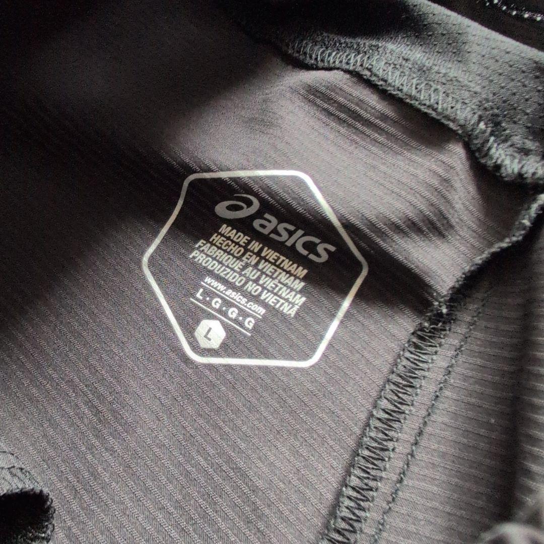 【極美品】アシックス　ストレッチクロスジャケットパンツ　トレーニング上下　L 黒