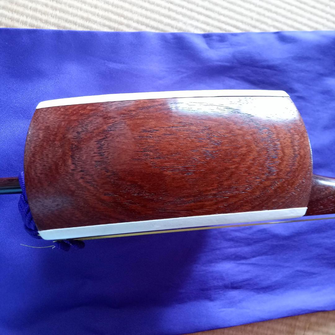 越中富山　本場和胡弓おわら胡弓　紅木、花梨材 竹弓馬毛3本ケース 付属品付