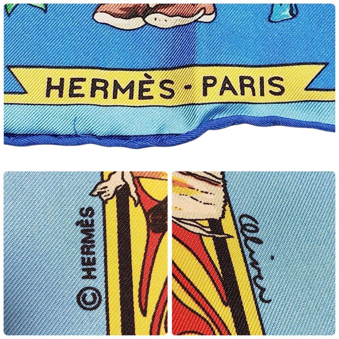 【希少 廃版】エルメス 大判スカーフ《カチナ》カレ90 ポピ族 インディアン