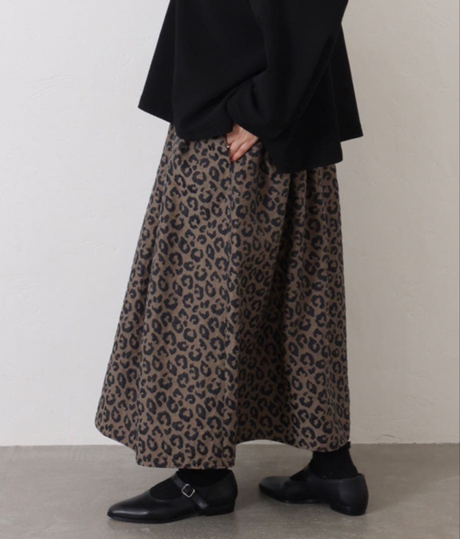 ジャーナルスタンダードラックス　ダブルJQレオパ スカート