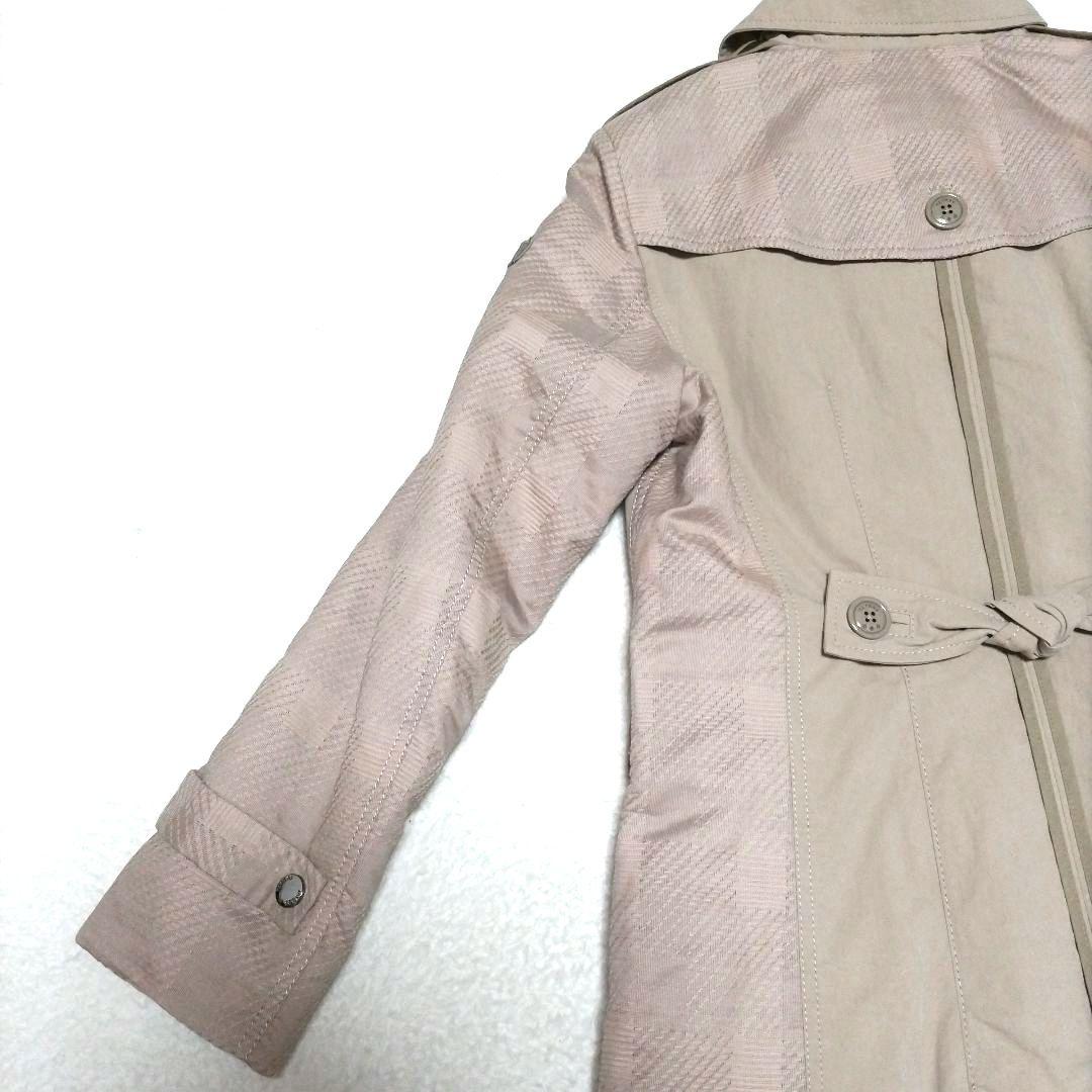 【美品】TATRAS Rライン プリマロフト リボン チェック 中綿ロングコート