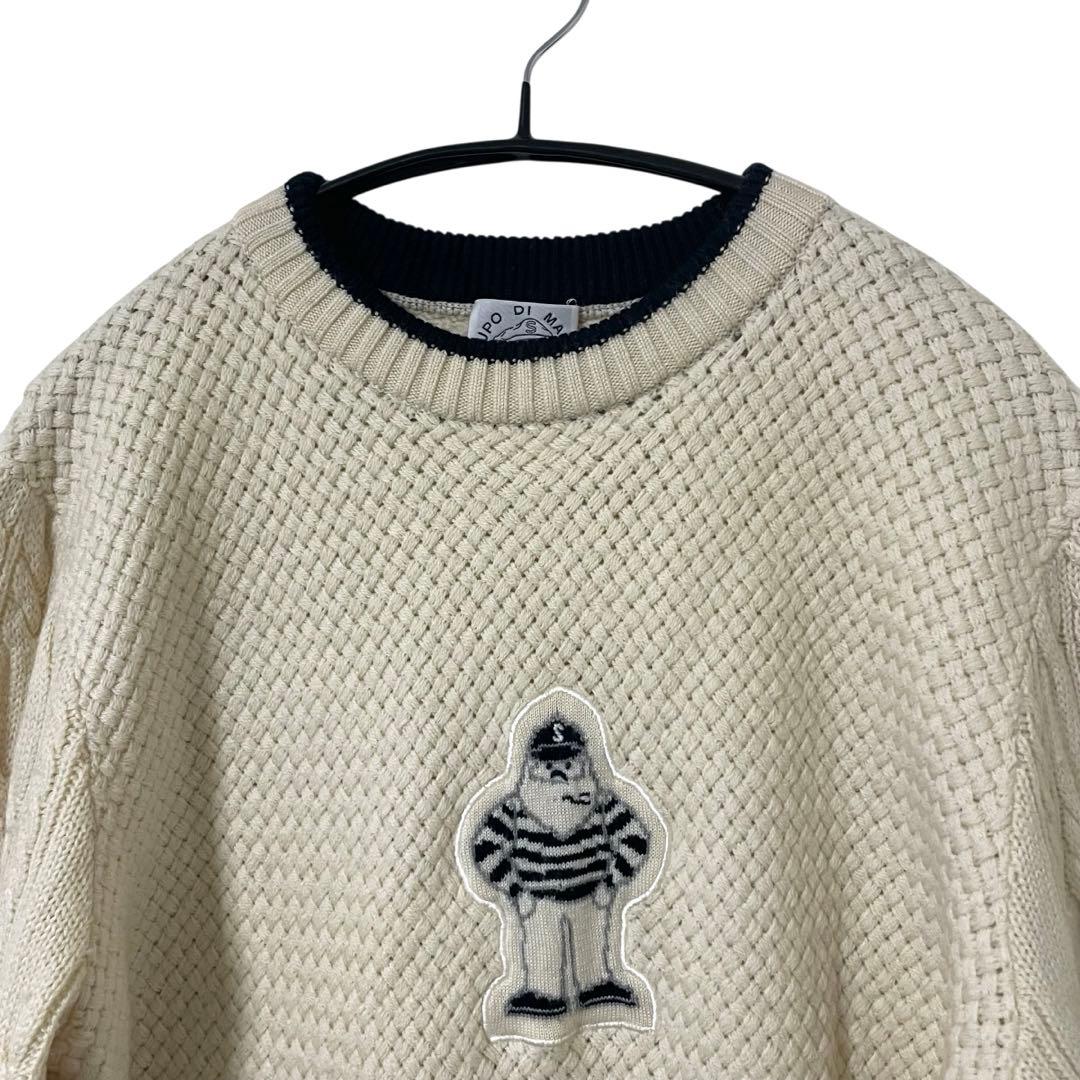 美品 シナコバ 編み込みセーター ケーブルニット アシンメトリー XL