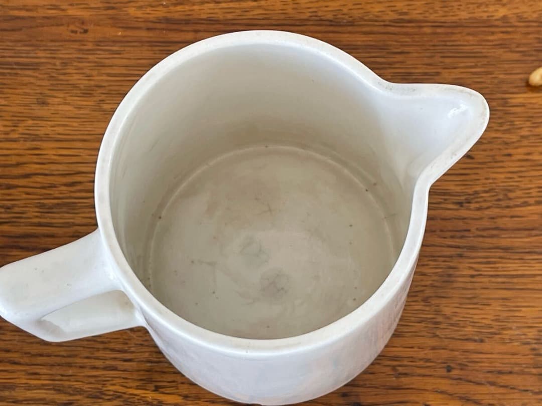 フランス アンティーク ディゴワン＆サルグミンヌ 白陶器 ピッチャー