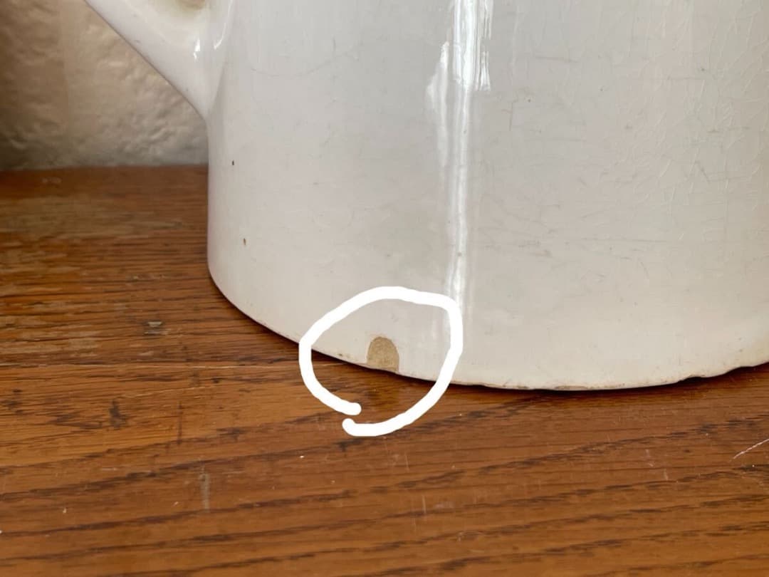 フランス アンティーク ディゴワン＆サルグミンヌ 白陶器 ピッチャー