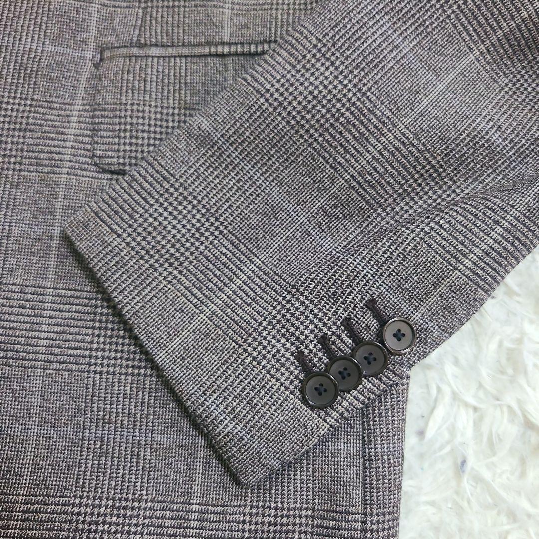 タリアトーレ　グレンチェック　テーラードジャケット　ジレ　2点セット　52