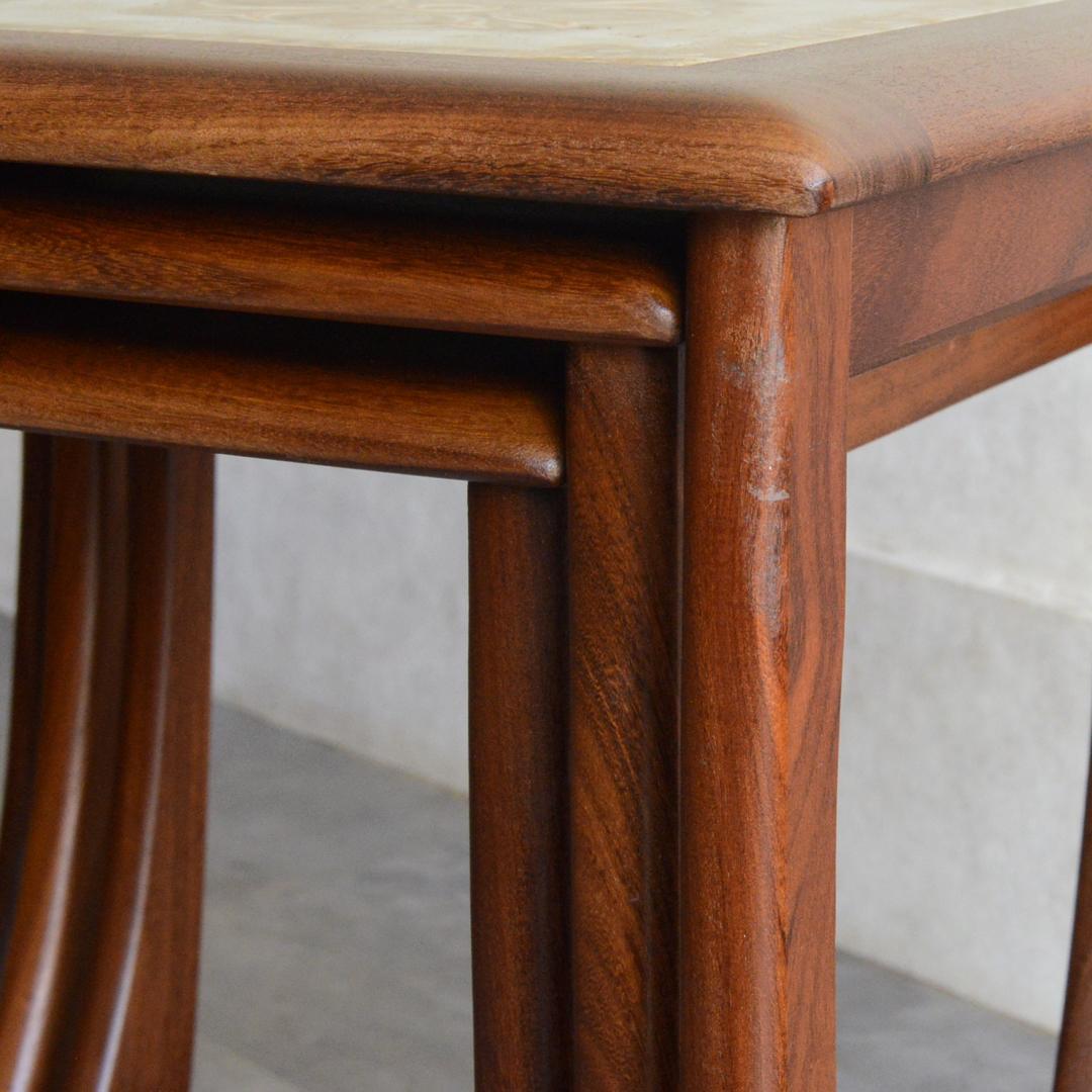 G-PLAN ヴィンテージ タイルトップ ネストテーブル チーク サイドテーブル