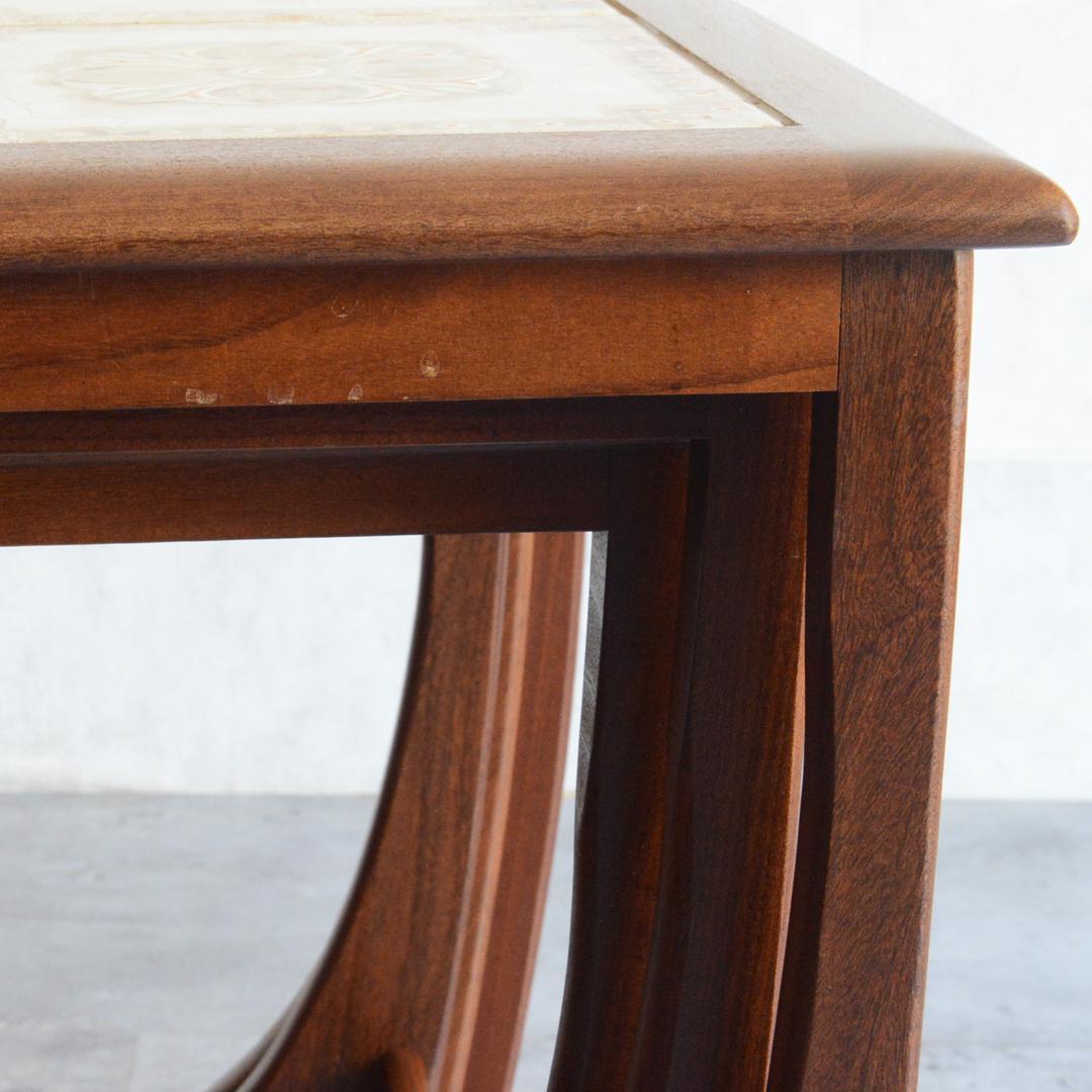 G-PLAN ヴィンテージ タイルトップ ネストテーブル チーク サイドテーブル