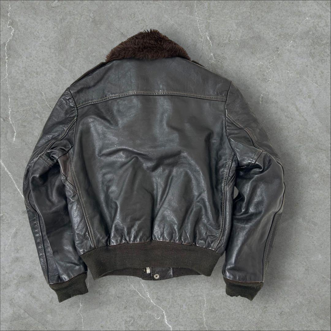 【70s】USA製 クーパー G-1 フライトレザージャケット L デカタロン