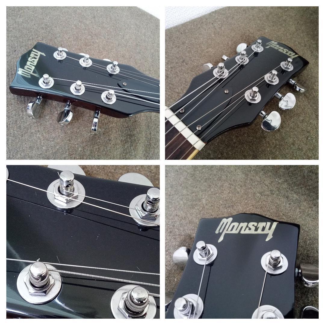 整備済み】MONSTY レスポールタイプ ゴールドトップ（国産？）エレキ