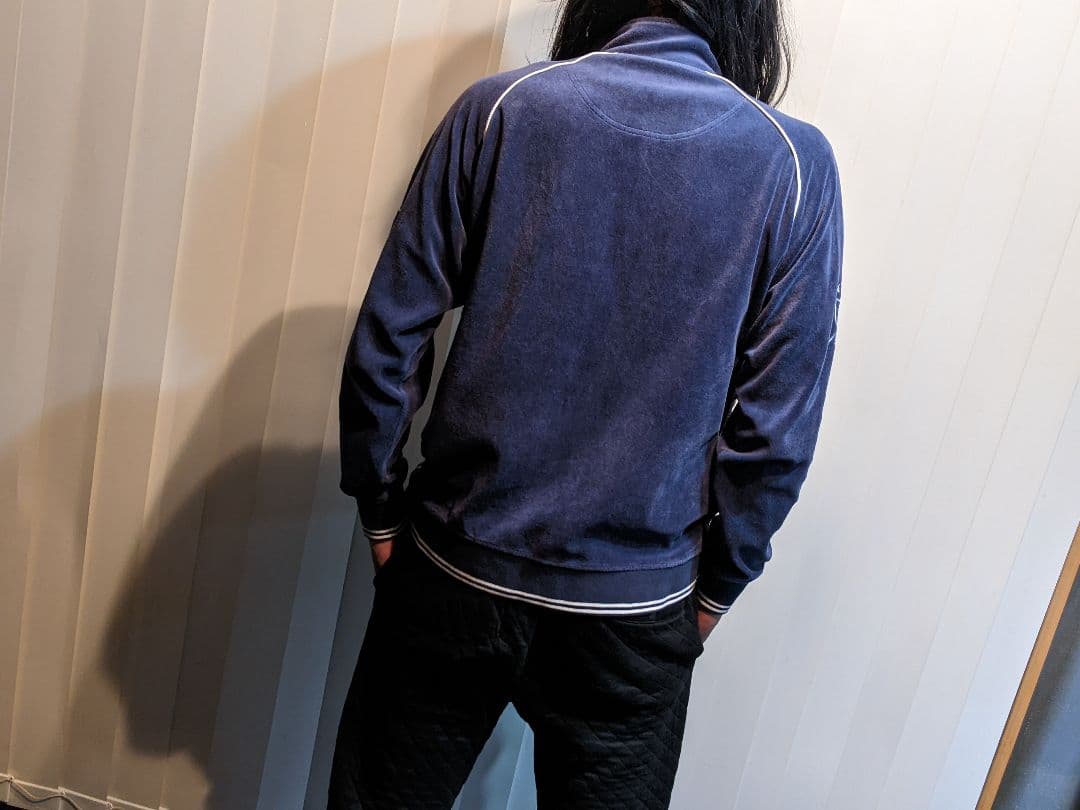 キャロウェイ　ベロア　異素材　切替　ジップ　ジャケット　チェック　ゴルフ　ウェア