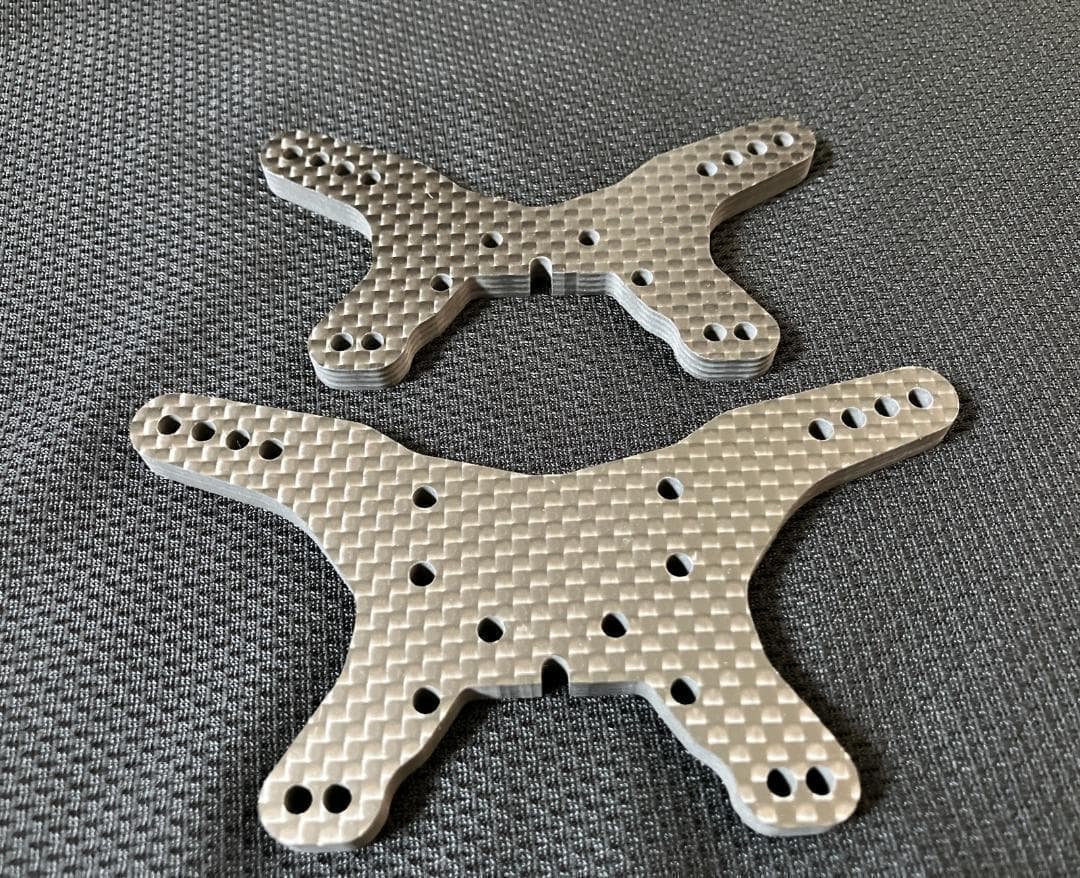 タミヤ DB01 極厚5mm強化版 カーボンダンパーステー 前後 フロントリア