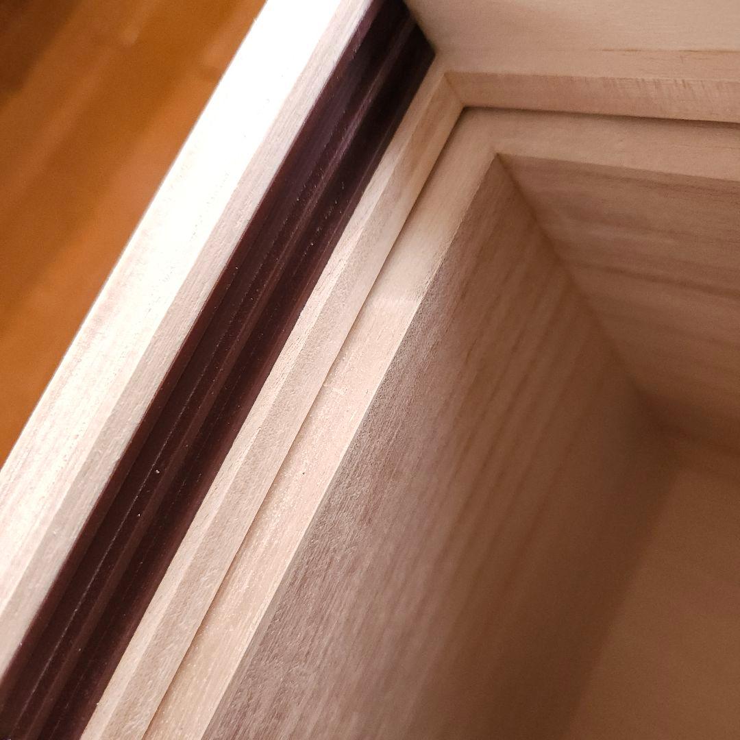 【新品・未使用】米櫃　桐　10kg　木製スライド蓋付き　米びつ