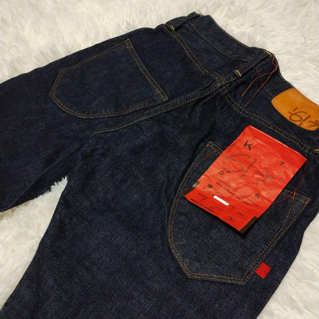 未使用級 KATO` P3169OW デニム 赤耳 セルビッチ W31 濃紺