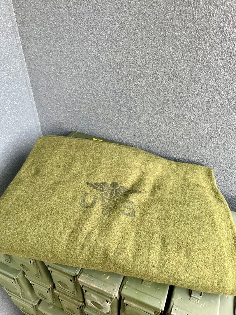 米軍放出未使用品USARMYMEDICAL 軍毛布 ブランケット デッドストック