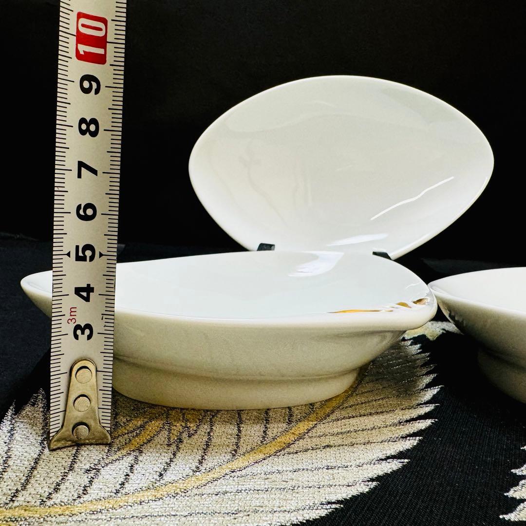 希少品 深川製磁 宮内庁御用達 貝形 白磁 皿 3客 希少品 深川