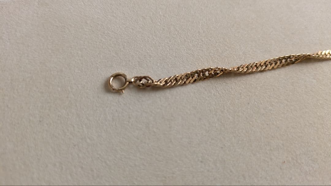 スクリューブレスレット　ツイストブレスレット　k18 17.5cm　4.6g