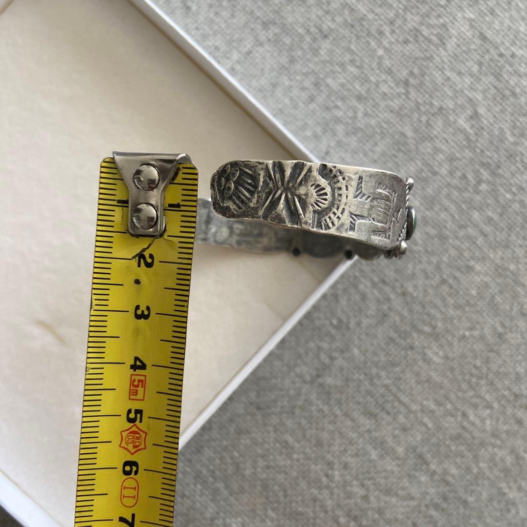 1930s ヴィンテージ Navajo ターコイズ シルバー バングル ビームス