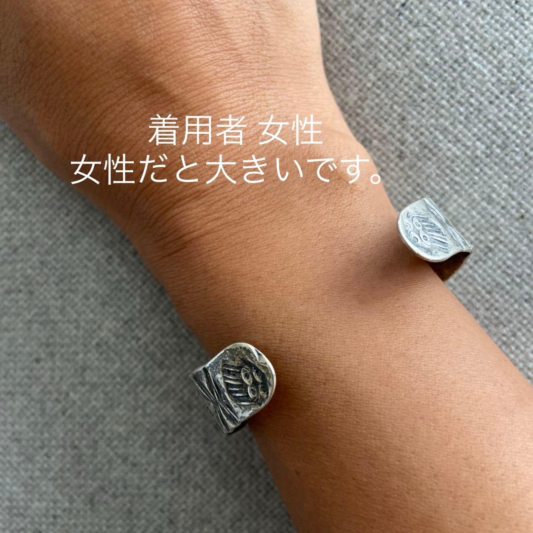 1930s ヴィンテージ Navajo ターコイズ シルバー バングル ビームス