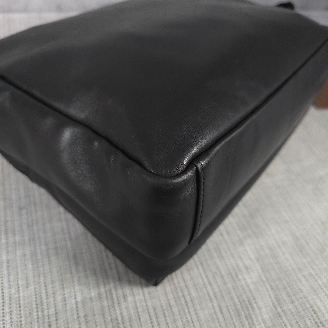 極美品　PORTER　AMAZE　ポーター　ショルダーバッグ　L　レザー　黒