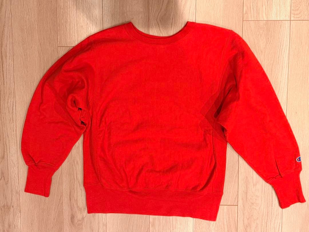 90s チャンピオン リバースウィーブ 目なし レッド 赤 藤原裕 トリコタグ