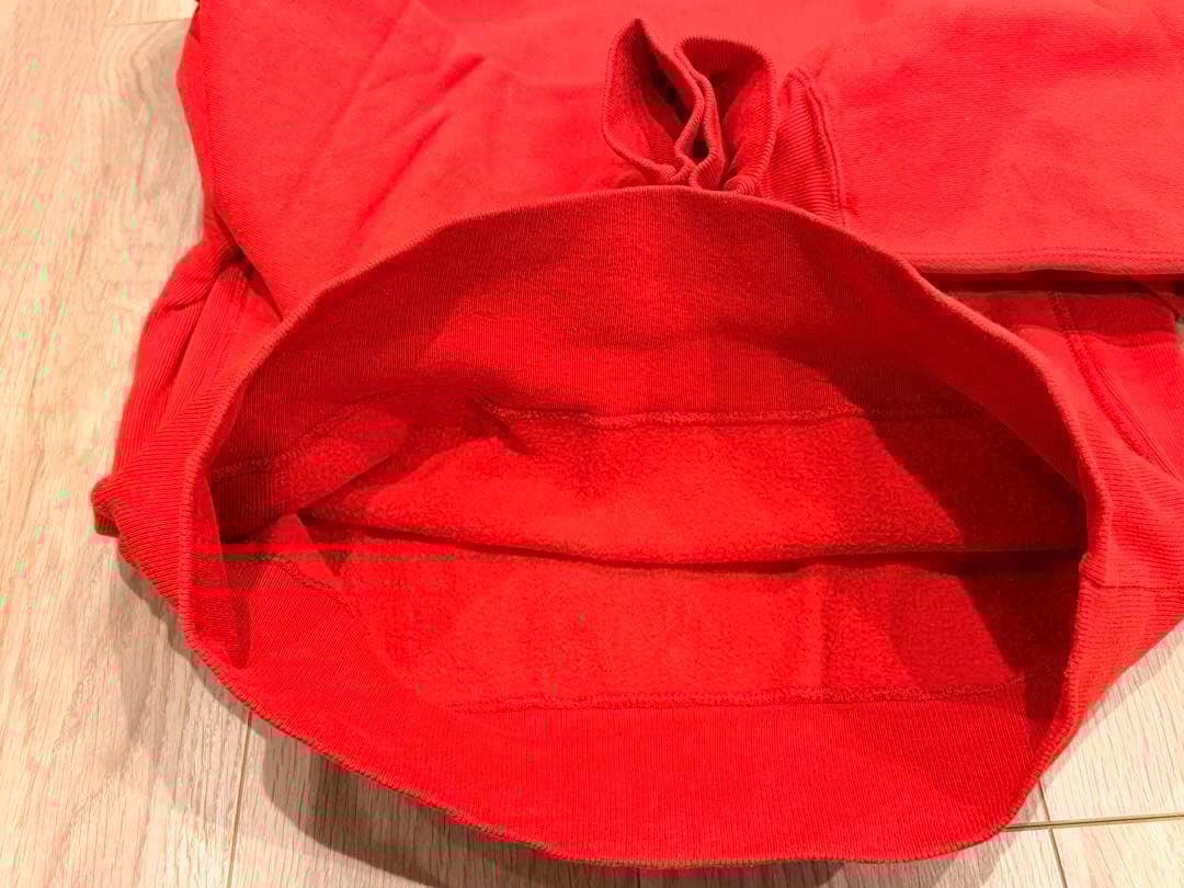 90s チャンピオン リバースウィーブ 目なし レッド 赤 藤原裕 トリコタグ