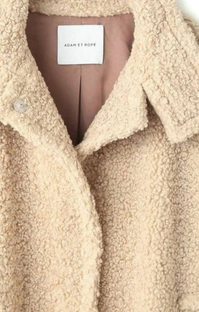 (1月2日まで)ADAM ET ROPÉ FEMME ボアコート ベージュ