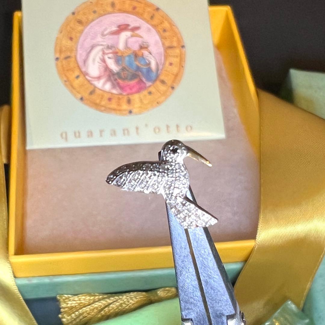 クアラントット　ピアス　片耳　ハミングバード