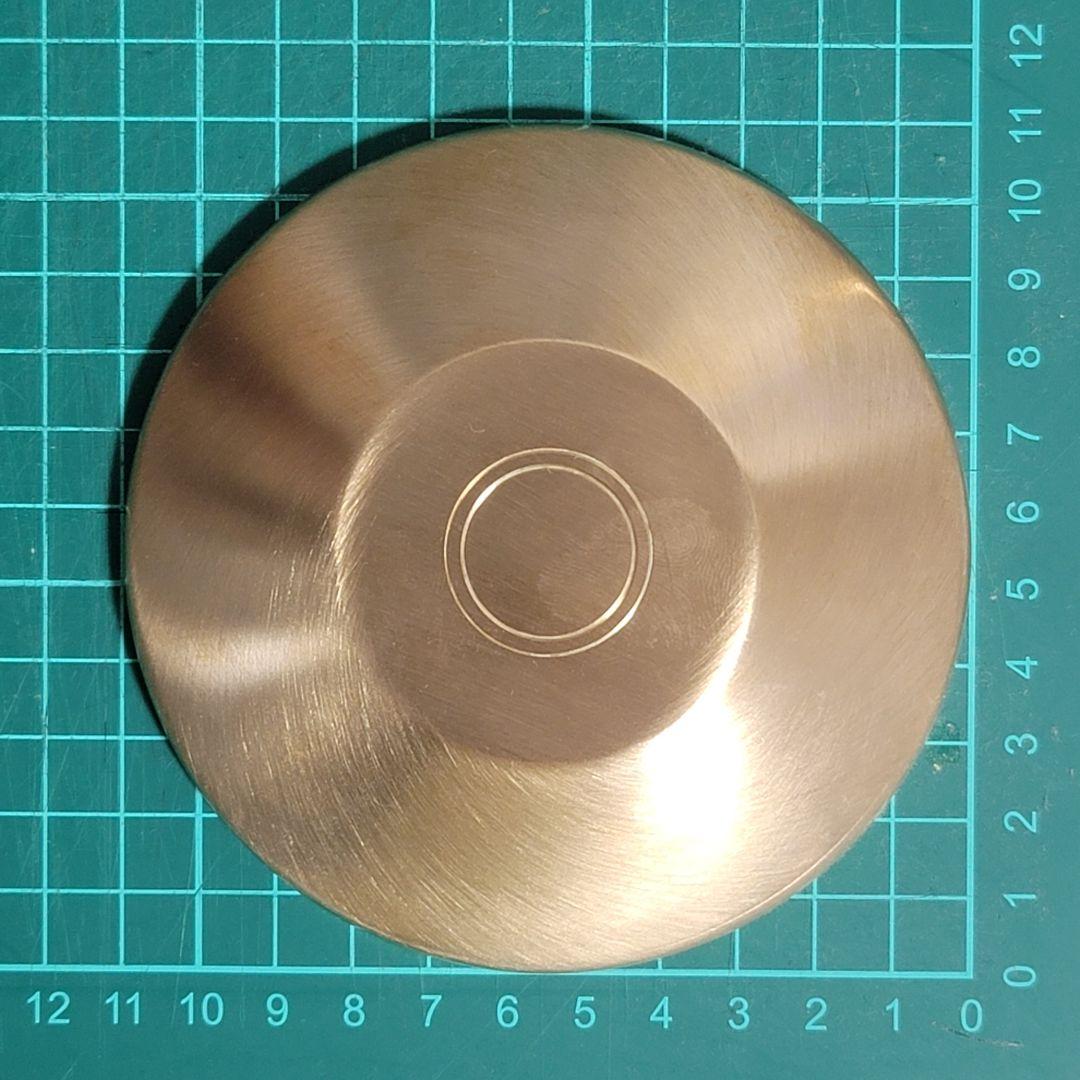 韓国 真鍮食器 鍮器 ユギ 蓋付き飯椀 2個セット 「光明傳統 鍮器工房