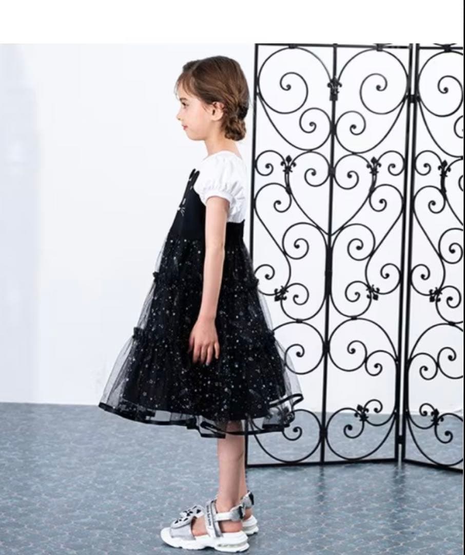 アナスイミニ　ティアードレースワンピース　120