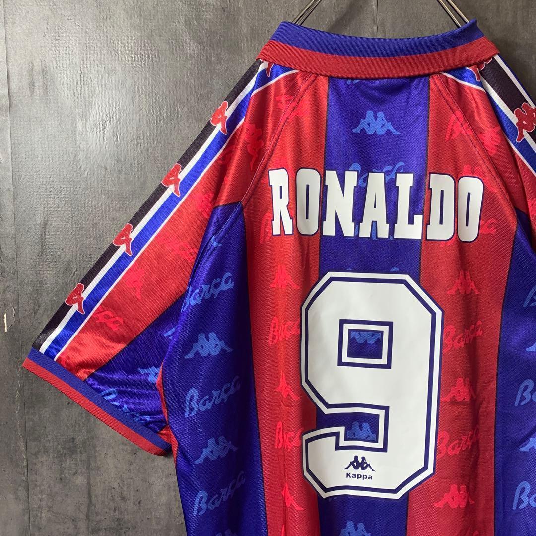 ☆ロナウド】 カッパ バルセロナ 96/97 レトロユニフォーム 9番 2XL