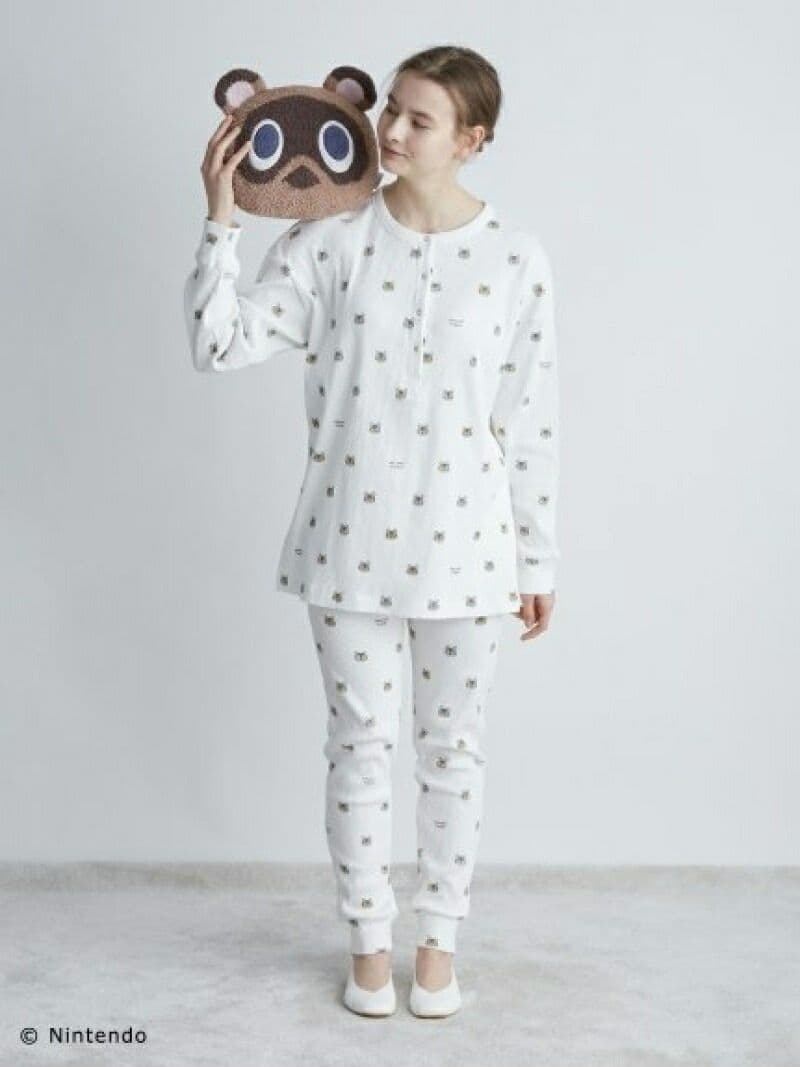 新品未使用　ジェラートピケ×あつまれどうぶつの森　パジャマ　上下　レディース