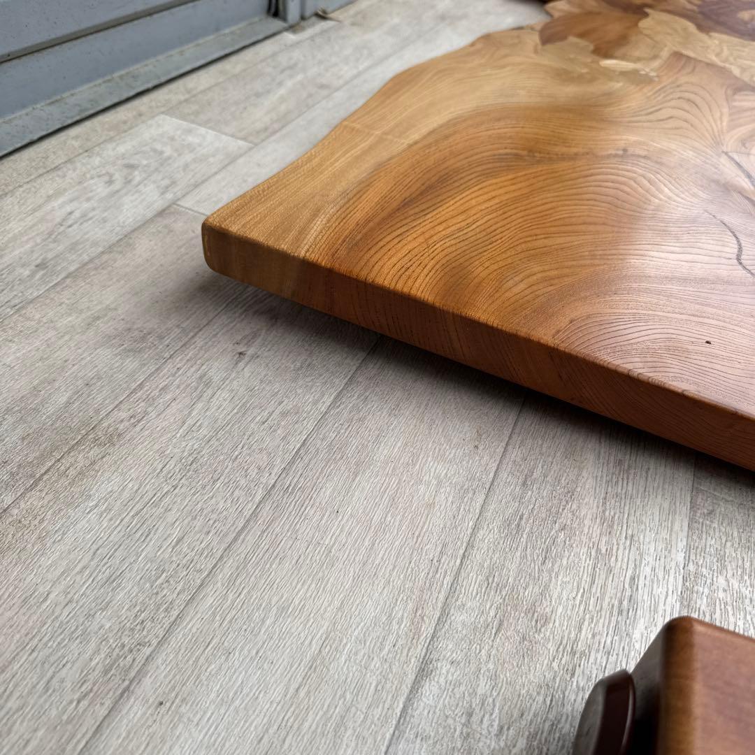 中西昌彦 作品　飛騨高山 木象嵌　龍　ダイニングテーブル　無垢　１００万