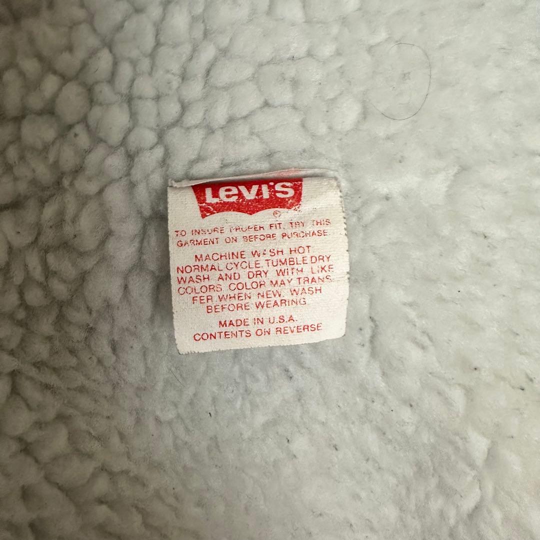 LEVI'S 80s デニムボアジャケット 70608-0216 46R