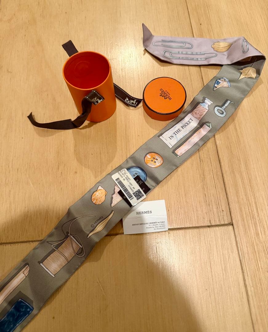 HERMES ツイリー シルクスカーフ