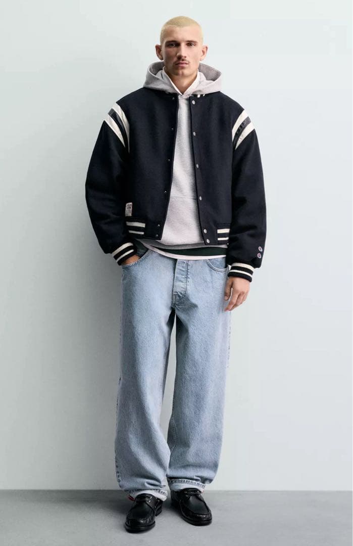 CHAMPION ® ZARA キルティングボンバージャケット S - メルカリ