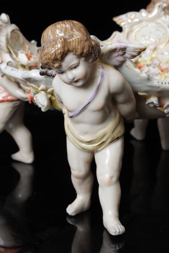 m*o様 ドレスデン マイセン 天使 コンポート フルーツスタンド ドイツ アン