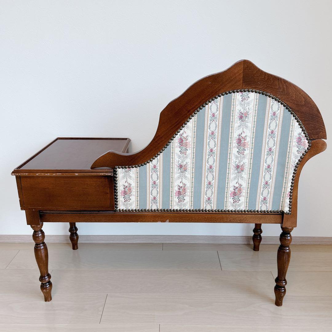 アンティーク テレフォンチェア ヴィンテージ イタリア テレフォンベンチ