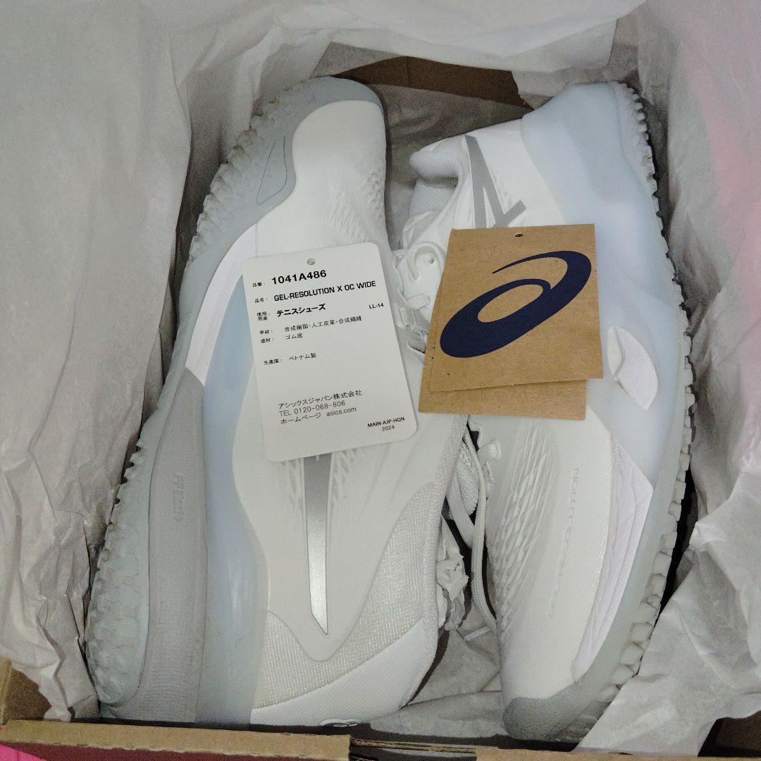 美品asics GEL-RESOLUTION X 3EワイドOC テニスシューズ