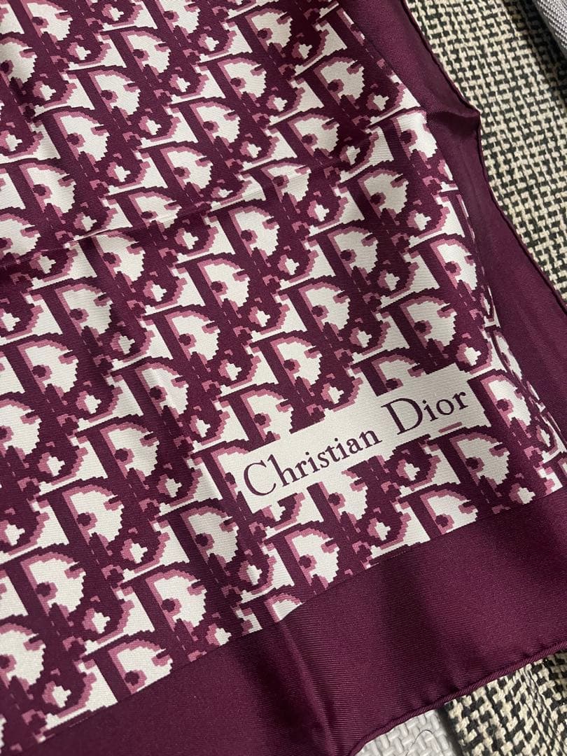 Christian Dior シルクスカーフ 紫