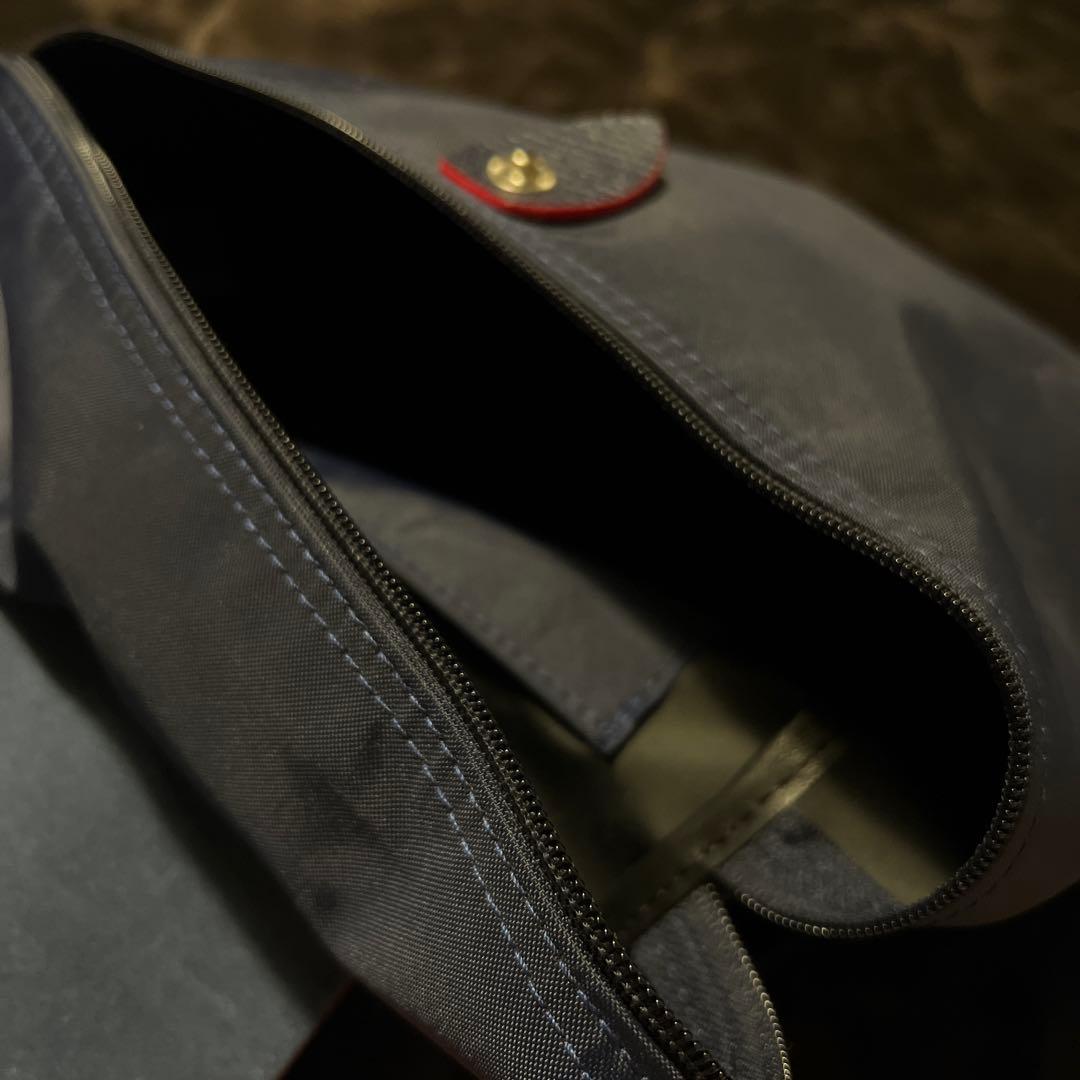 ロンシャン　リュック　紺