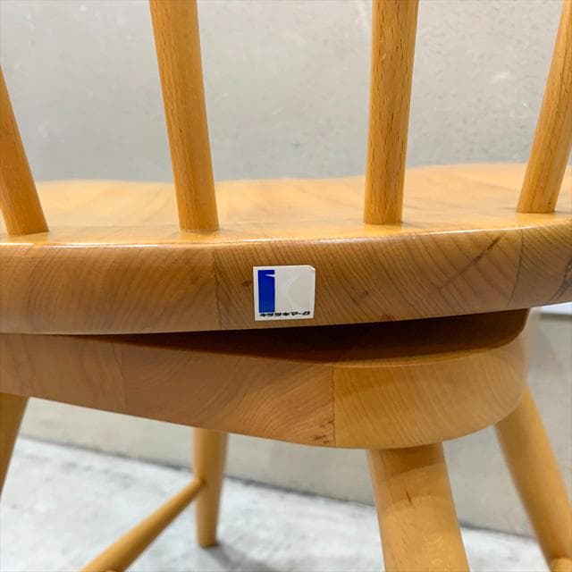 オールドキツツキ（飛騨産業家具）ウィンザー回転チェア④