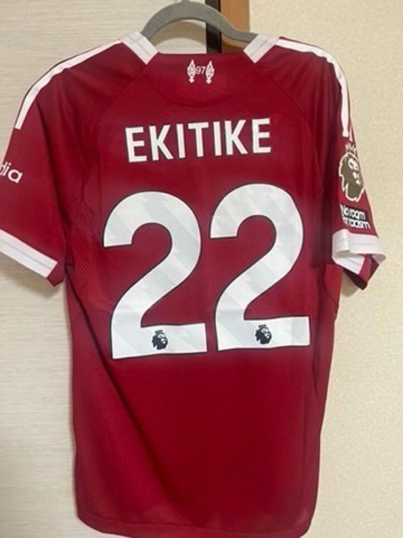 新品未使用】エキティケ リバプール 25/26 選手仕様 PL仕様ユニフォーム