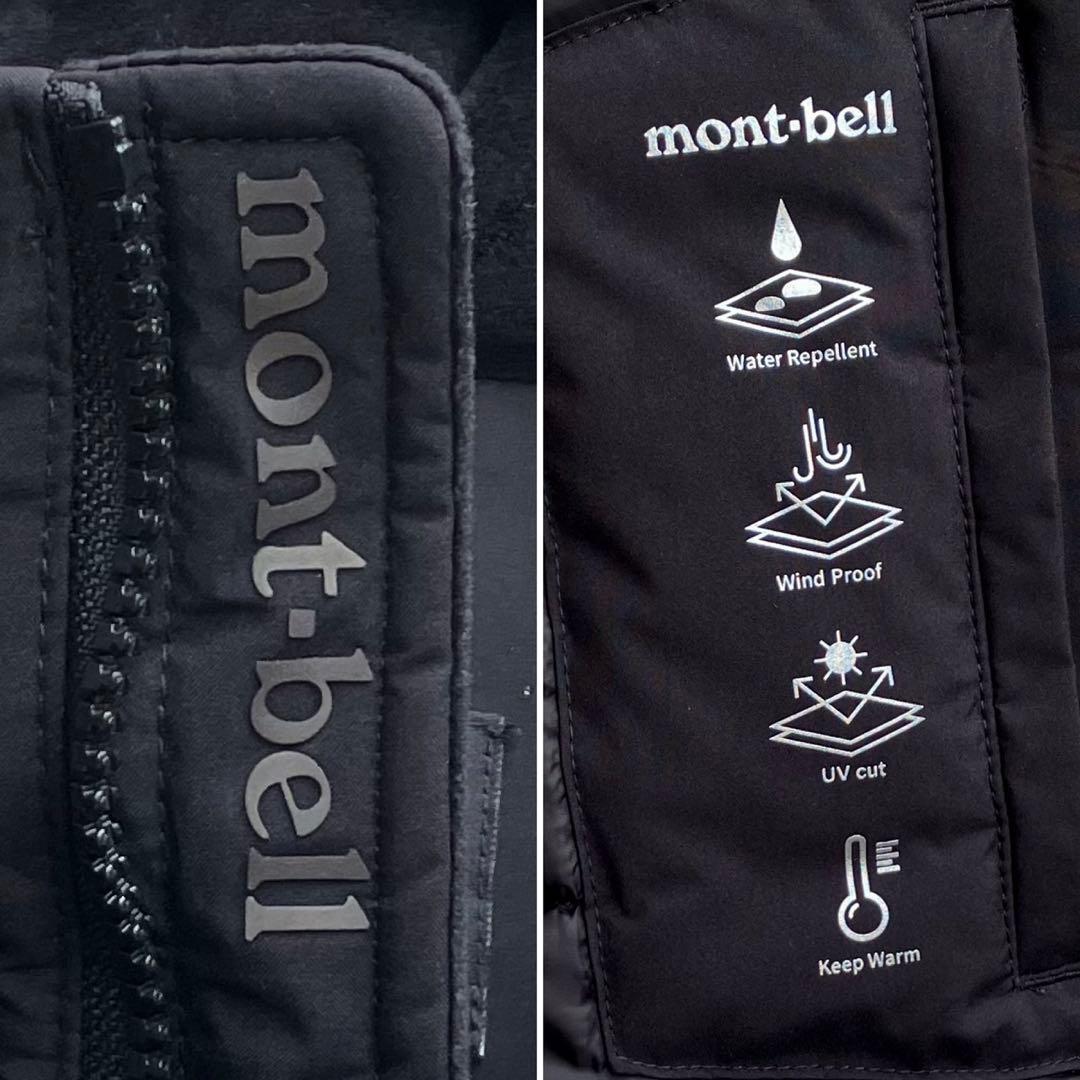美品L モンベル ヘリテージ サファリジャケット 中綿ジャケット ダウン