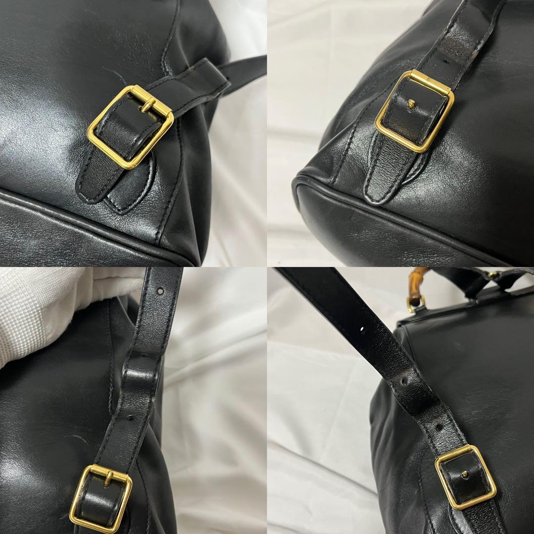 ✨極美品✨　GUCCI バンブー　リュック　バックパック　黒　ビンテージ