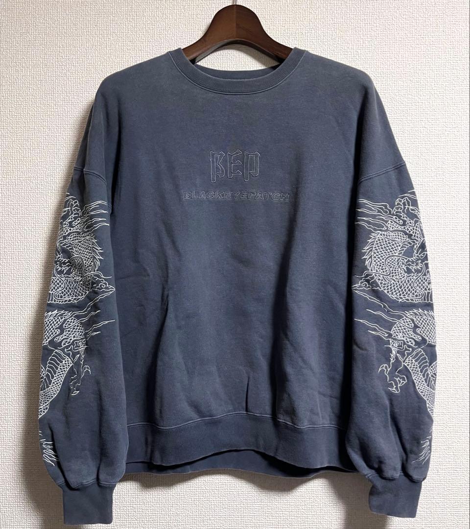 THE BLACK EYE PATCH (ブラックアイパッチ) B印刺繍スウェット